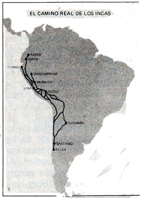 El camino real de los incas mapa - Décimo Inca - La Colonia - Descubrimiento y conquista del imperio incaico - Ciencias Sociales - Ibolivia.net