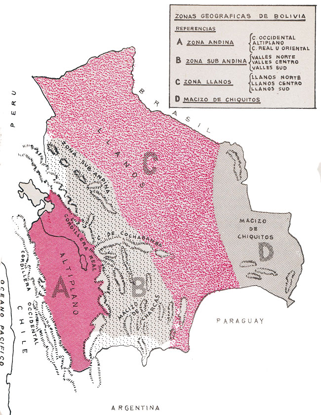 Zonas geográficas de Bolivia - Ciencias Sociales - Ibolivia.net