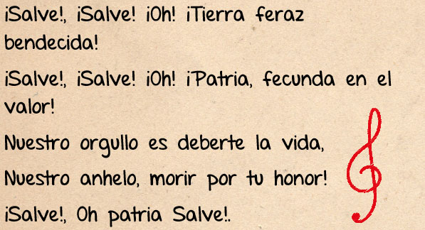 Salve oh Patria - Himnos de Bolivia - Ibolivia.net