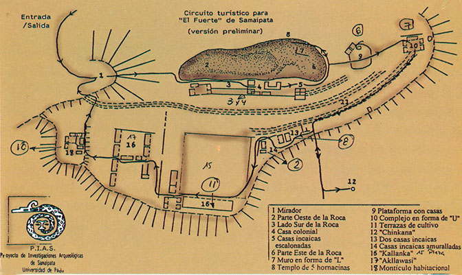 Arquitectura Precolombina - Fuerte de Samaipata - hechos históricos - Historia de Bolivia - www.ibolivia.net