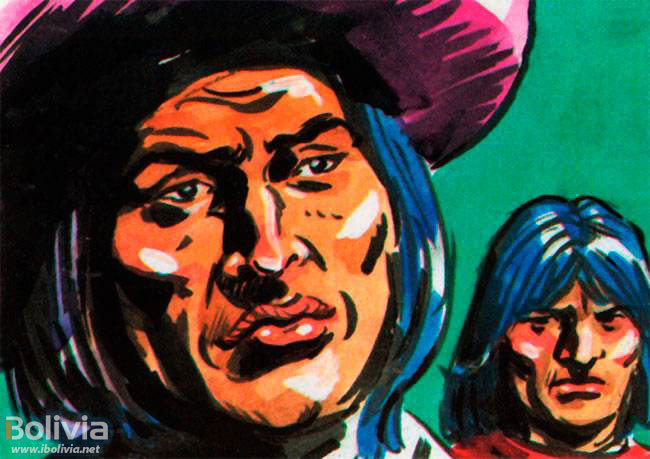 Dibujo - Los caciques o curacas en la estructura social de la colonia - ibolivia.net