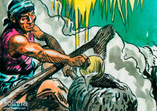 Dibujo indígena del oriente o tierras bajas de Bolivia- ibolivia.net
