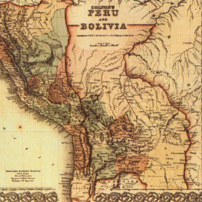 Mapa del territorio boliviano en 1825 - ibolivia.net